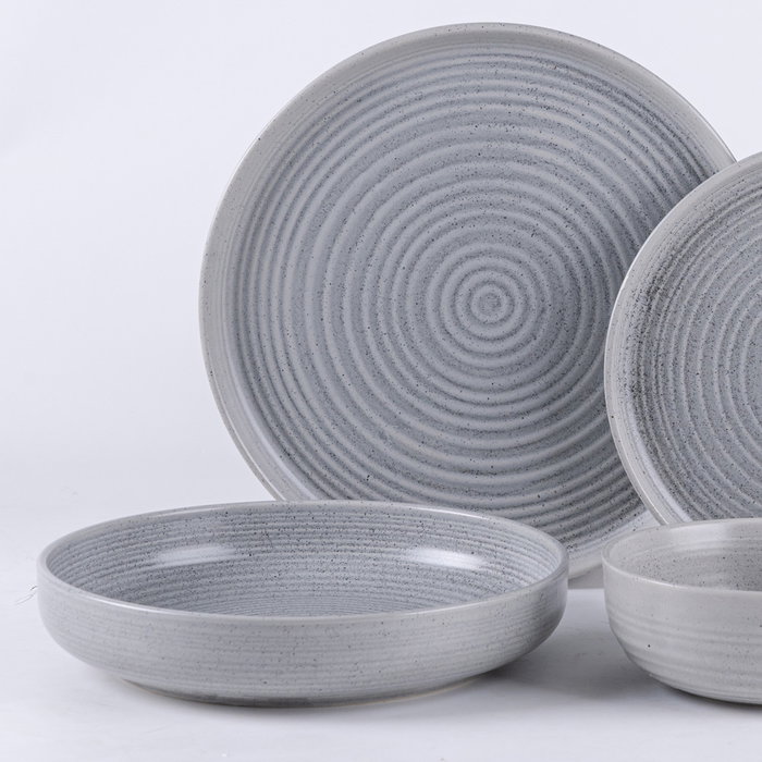 Avet Plato Hondo Fusion Grey (6 Unidades) Diámetro 22,5 cm